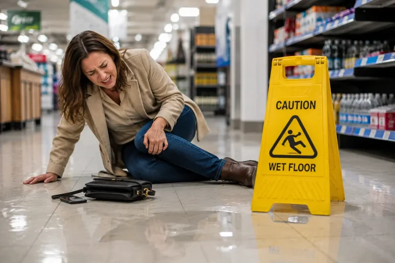 Woman injured after slipping on a wet floor in a Georgia store